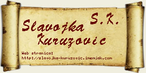 Slavojka Kuruzović vizit kartica